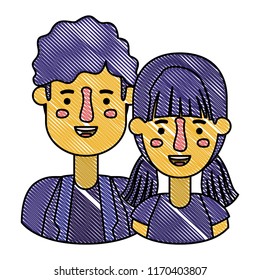 couple avatar characters icons