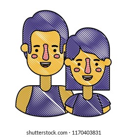 couple avatar characters icons