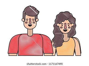 couple avatar characters icons
