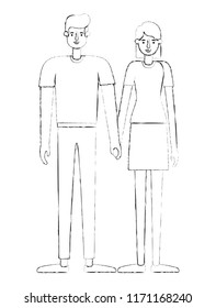 couple avatar characters icons