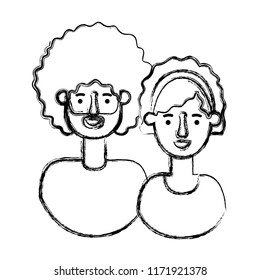 couple avatar characters icons