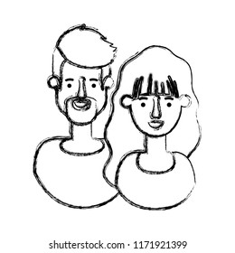 couple avatar characters icons