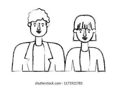 couple avatar characters icons