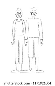 couple avatar characters icons