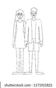 couple avatar characters icons