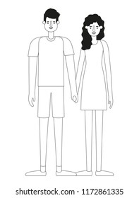 couple avatar characters icons
