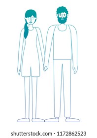 couple avatar characters icons