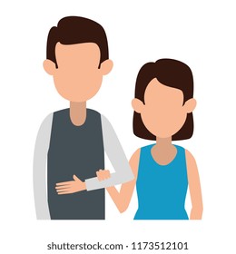 couple avatar characters icons