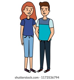couple avatar characters icons