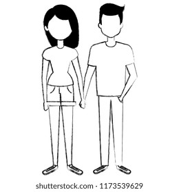 couple avatar characters icons