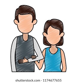 couple avatar characters icons