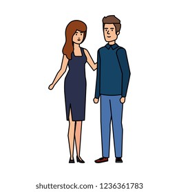 couple avatar characters icons