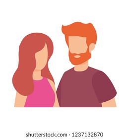 couple avatar characters icons