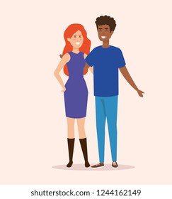 couple avatar characters icons