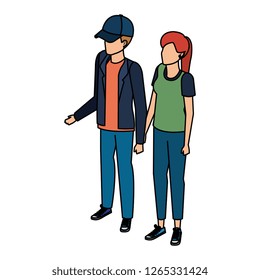 couple avatar characters icons