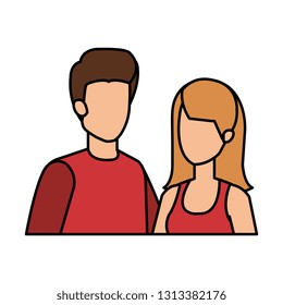 couple avatar characters icons