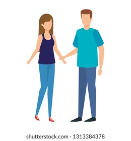 couple avatar characters icons
