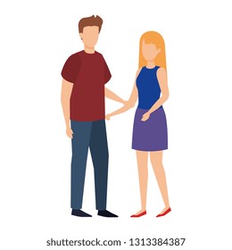couple avatar characters icons