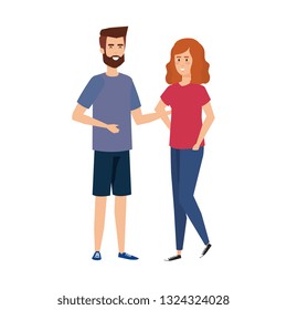 couple avatar characters icons