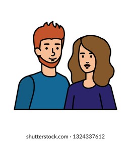 couple avatar characters icons