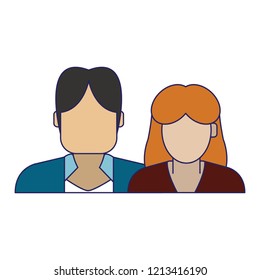 Couple avatar faceless