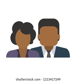 Couple avatar faceless