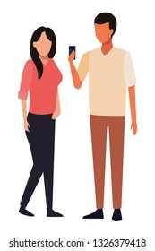 couple avatars cartoon