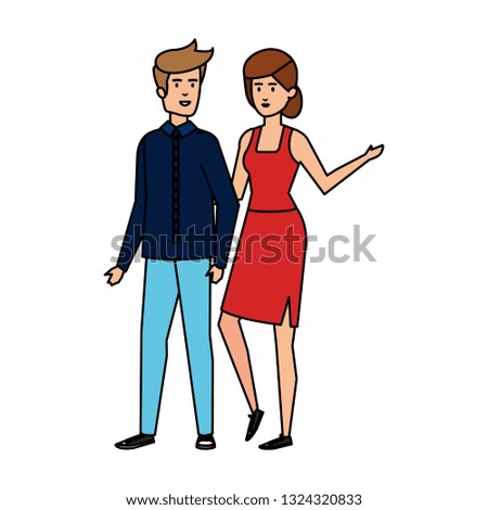 couple avatars characters icons