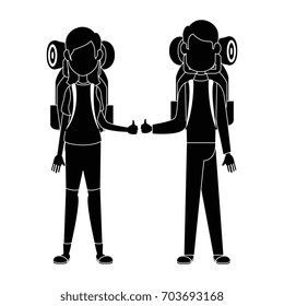 Couple of backpackers