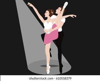 couple ballet dancer