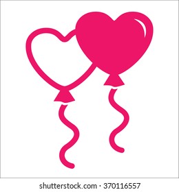 couple balloon red