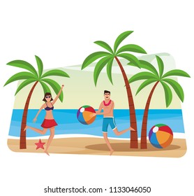 Couple at beach
