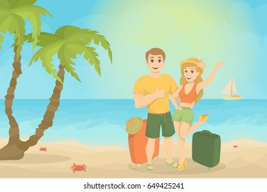 Couple at the beach.