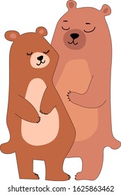 couple of bears in love