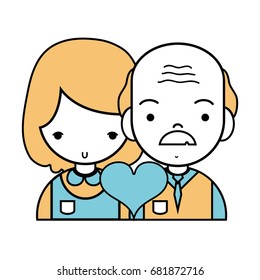 couple with beauty relation ships and heart