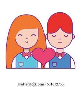 couple with beauty relation ships and heart