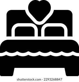couple bed Vector illustration on a transparent background.Premium quality symbols.Glyphs vector icon for concept and graphic design.