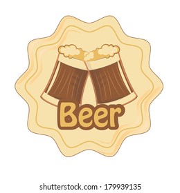 a couple of beers with in an icon with some text