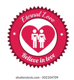 couple believe in love, eternal love sign