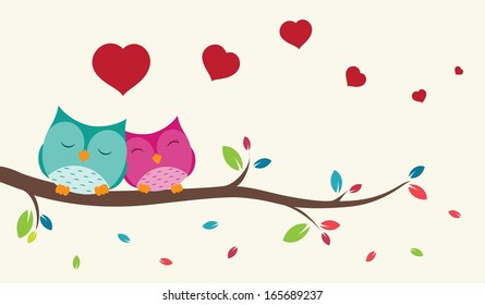 Couple of birds in love