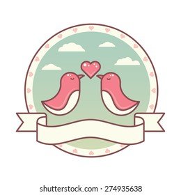 Couple of Birds Vector