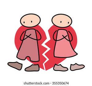 couple breaking up