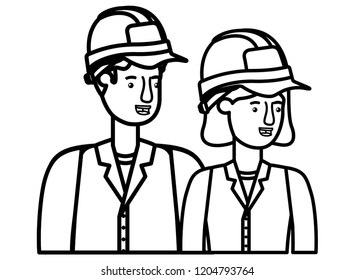 couple of builder avatar character