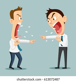 Couple-Business-Man-Argument, Vektorgrafik