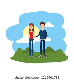 couple in the camp scene