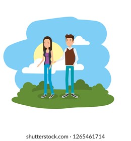couple in the camp scene