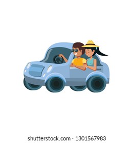 couple in car avatar character