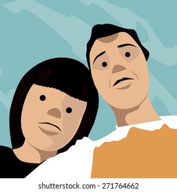 Couple cartoon