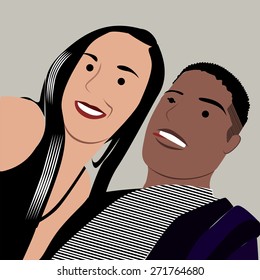 Couple cartoon
