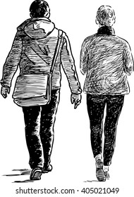 couple of the casual townspeople